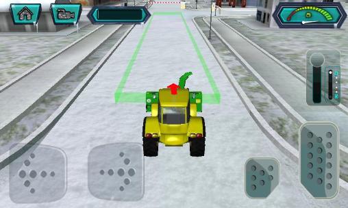 Gameplay of the Snow blower: Truck sim 3D for Android phone or tablet.
