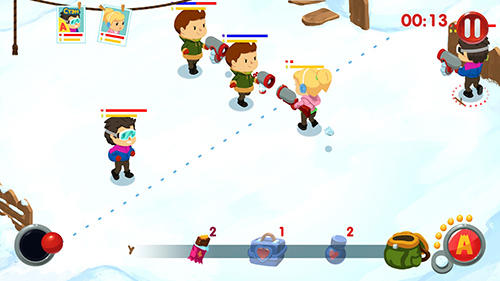 Snowicks: Snow battle - Android game screenshots.
