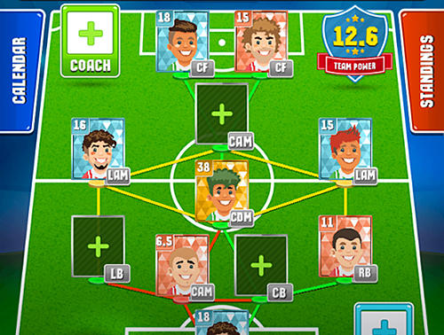 Soccer academy simulator - Android game screenshots.