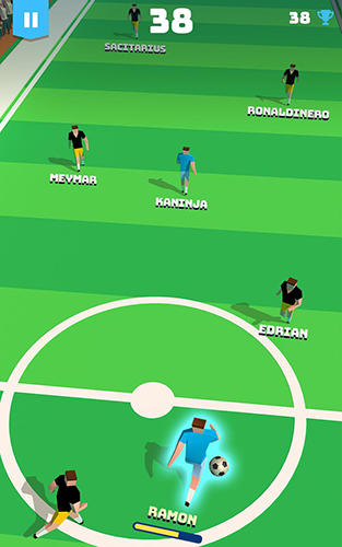 Soccer hero: Endless football run - Android game screenshots.