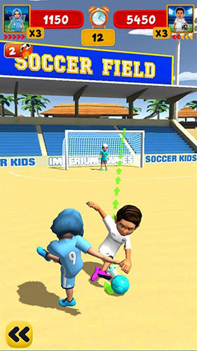 Soccer kids - Android game screenshots.