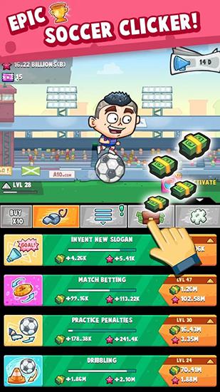 Gameplay of the Soccer simulator for Android phone or tablet.