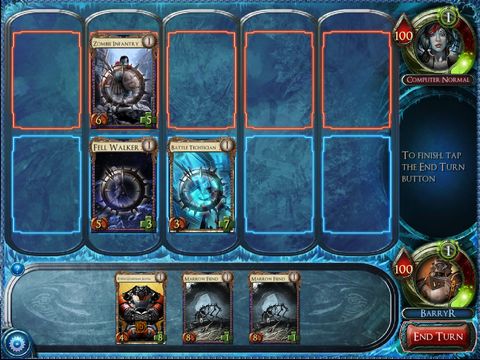 Gameplay of the Solforge for Android phone or tablet.