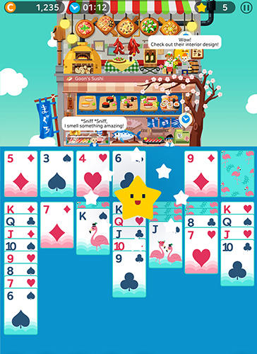 Solitaire: Cooking tower - Android game screenshots.