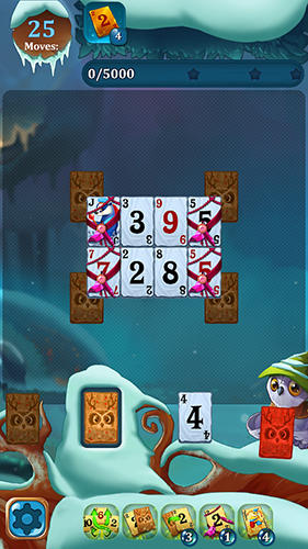 Solitaire: Frozen dream forest - Android game screenshots.