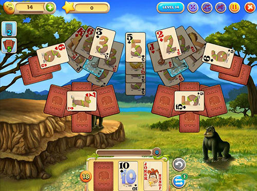 Solitaire safari - Android game screenshots.