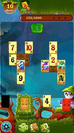 Gameplay of the Solitaire dream forest: Cards for Android phone or tablet.