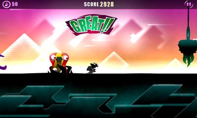 Gameplay of the Song Rush for Android phone or tablet.