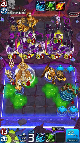 Gameplay of the Soul tactics: The five elements story for Android phone or tablet.