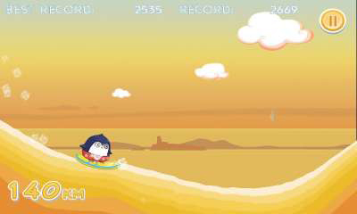 Gameplay of the South Surfer for Android phone or tablet.
