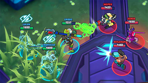 Space Brawls: 3v3 battle arena - Android game screenshots.