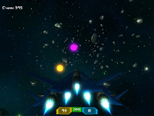Space chase - Android game screenshots.