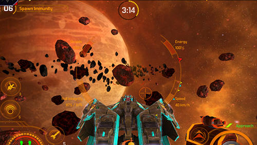 Gameplay of the Space merchants: Arena for Android phone or tablet.