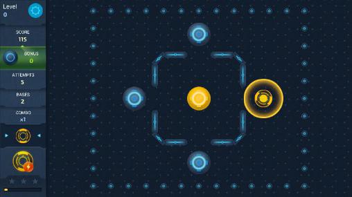 Gameplay of the Space pucks game for Android phone or tablet.