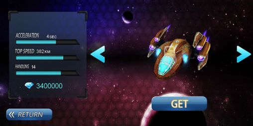 Full version of Android apk app Space racing 3D for tablet and phone.