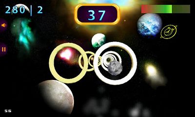 Gameplay of the Space Rings 3D for Android phone or tablet.