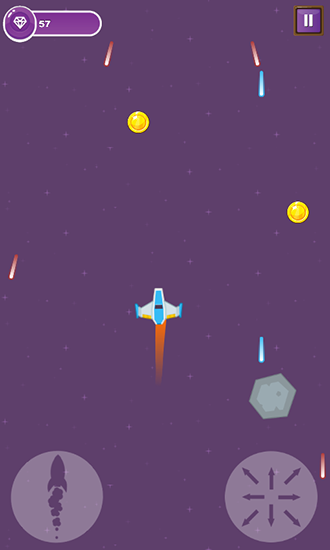 Gameplay of the Space shooter for Android phone or tablet.