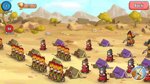 Gameplay of the Spartania: The spartan war for Android phone or tablet.