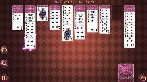 Gameplay of the Spider solitaire for Android phone or tablet.