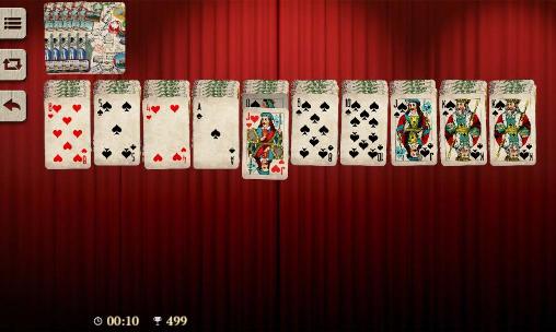 Gameplay of the Spider solitaire by Elvista media solutions for Android phone or tablet.
