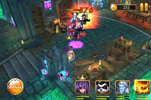 Gameplay of the Spirit guardian: Vanguard rash for Android phone or tablet.