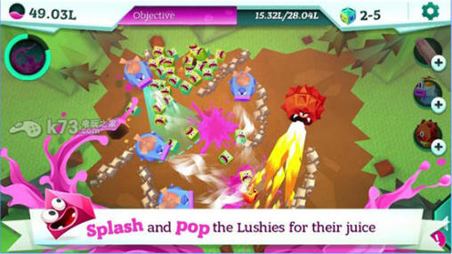 Gameplay of the Splash pop for Android phone or tablet.