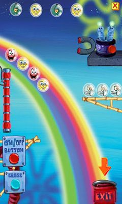 Gameplay of the SpongeBob Marbles & Slides for Android phone or tablet.