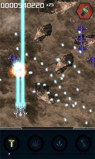 Gameplay of the Squadron: Bullet hell shooter for Android phone or tablet.