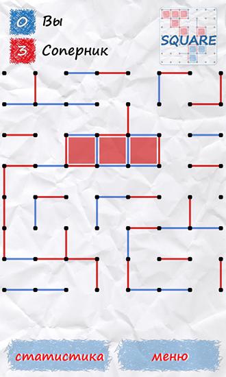 Gameplay of the Square: Dots for Android phone or tablet.