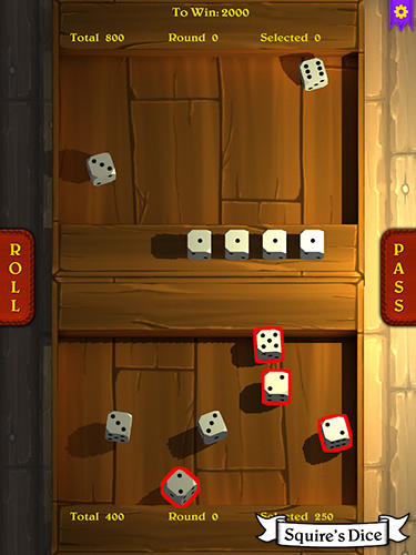 Squire's dice - Android game screenshots.