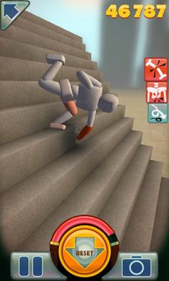 Gameplay of the Stair Dismount for Android phone or tablet.