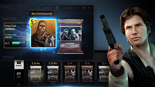 Gameplay of the Star wars: Battlegrounds for Android phone or tablet.