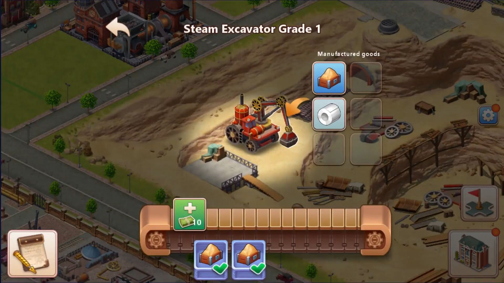 Steam City - Android game screenshots.