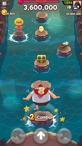 Stepping stone with papa - Android game screenshots.