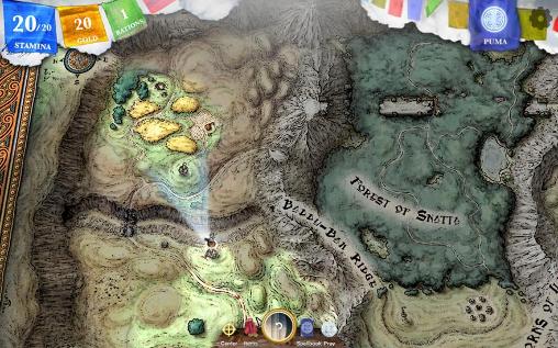 Gameplay of the Steve Jackson's Sorcery! 3 for Android phone or tablet.