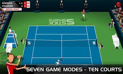 Gameplay of the Stick Tennis for Android phone or tablet.
