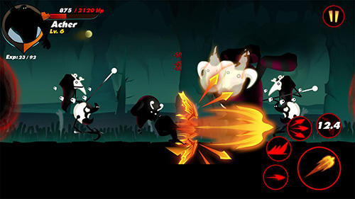 Stickman legend: Shadow revenge - Android game screenshots.