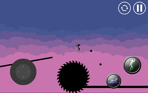 Stickman parkour platform - Android game screenshots.