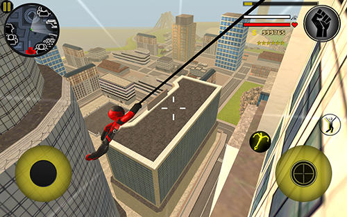 Stickman rope hero - Android game screenshots.