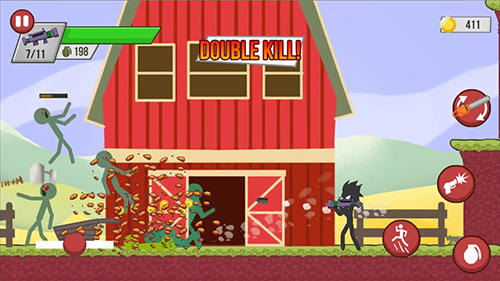 Stickman zombie shooter: Epic stickman games - Android game screenshots.