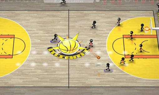 Gameplay of the Stickman basketball for Android phone or tablet.