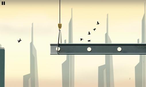 Gameplay of the Stickman: Roof runner for Android phone or tablet.