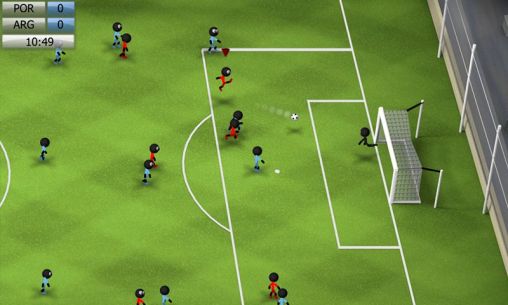 Gameplay of the Stickman soccer 2014 for Android phone or tablet.