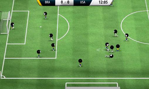 Gameplay of the Stickman soccer 2016 for Android phone or tablet.