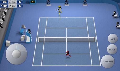 Gameplay of the Stickman tennis 2015 for Android phone or tablet.