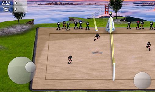 Gameplay of the Stickman volleyball for Android phone or tablet.