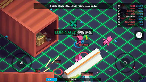 Stickman.io: The warehouse brawl. Pixel cyberpunk - Android game screenshots.