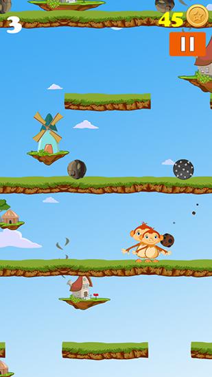 Gameplay of the Sticky jump: Steps climber for Android phone or tablet.