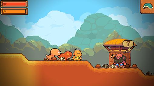 Gameplay of the Stone back: Prehistory for Android phone or tablet.