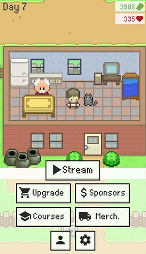 Streamer sim tycoon - Android game screenshots.